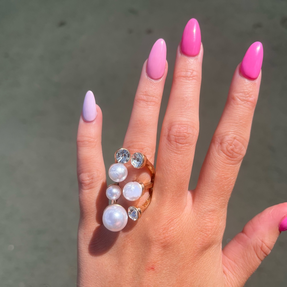 NWT Multi PearL Open Rings - Picture 2 of 3